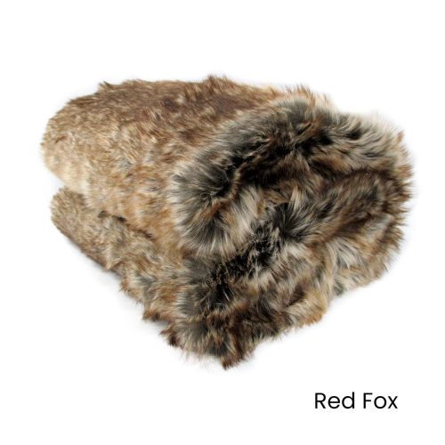 Dale Animal Faux Fur Throw Rug 127 x 152 cm
