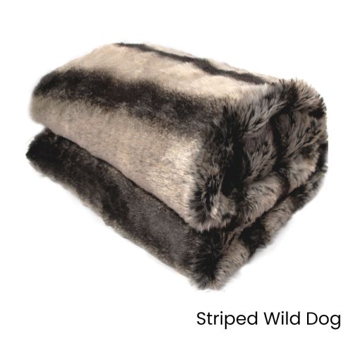Sia Luxury Range Faux Fur Throw Rug 127 x 152 cm