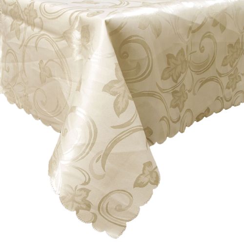 Deco Cream Luxury Jacquard Tablecloth