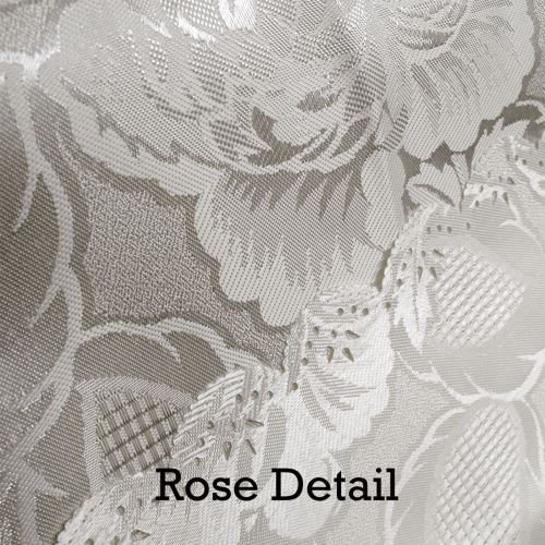 Rose Ivory Luxury Jacquard Tablecloth 140 x 180 cm
