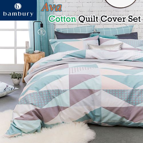 Ava Cotton Quilt Cover Set by Bambury