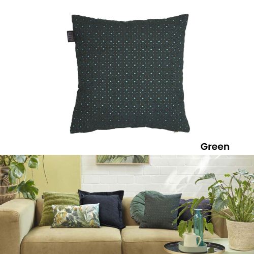 Chelsy Cotton Cover Square Filled Cushion 40cm x 40cm by Bedding House