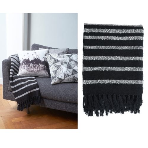 Cotton Fringe Throw Rug 130 x 170 cm by Bedding House