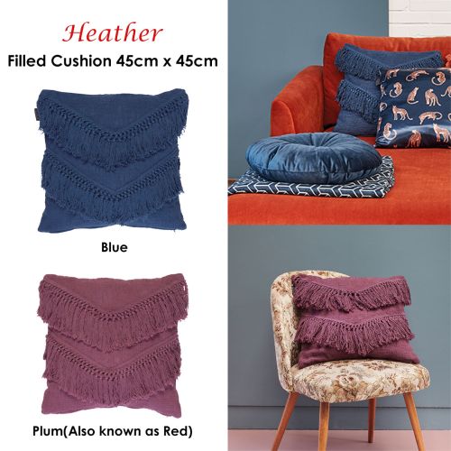Heather Luxury Filled Cushion 45 x 45 cm by Bedding House
