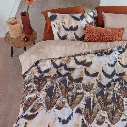 Giselle Natural Cotton Sateen Quilt Cover Set by Bedding House