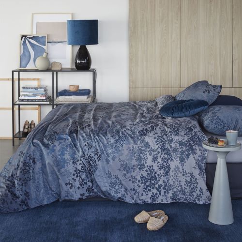 Pantalla Blue Bamboo Cotton Quilt Cover Set by Bedding House
