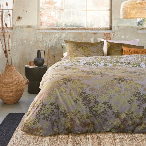 Pantalla Green Bamboo Cotton Quilt Cover Set by Bedding House