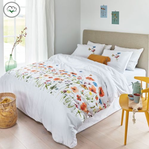 Poppy Parade Multi Cotton Quilt Cover Set by Marjolein Bastin