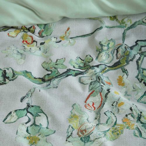 Van Gogh Blossom Grey Cotton Sateen, Van Gogh Almond Blossom Duvet Cover