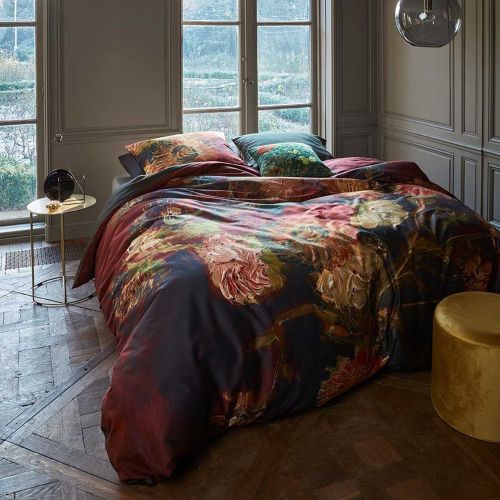 Van Gogh Gladioli Red Cotton Sateen Quilt Cover Set by Bedding House