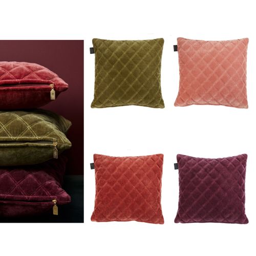 Vercors Luxury Cotton Velvet Filled Cushion 43 x 43 cm by Bedding House