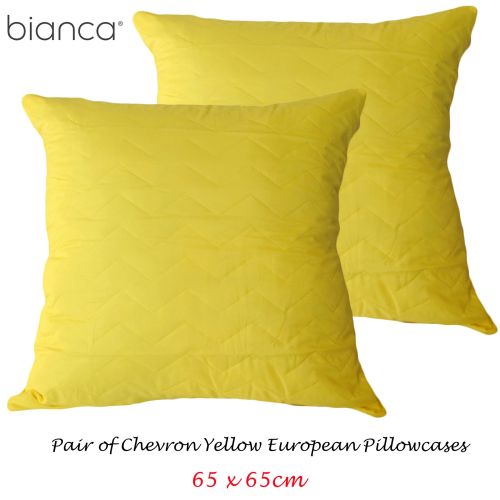 Pair of Quality European Pillowcases by Bianca