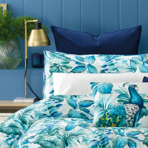 Flinders Blue 100% Cotton Printed Quilt Cover Set by Bianca