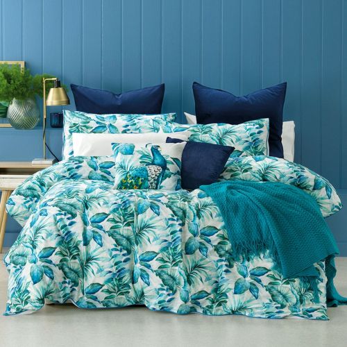 Flinders Blue 100% Cotton Printed Quilt Cover Set by Bianca