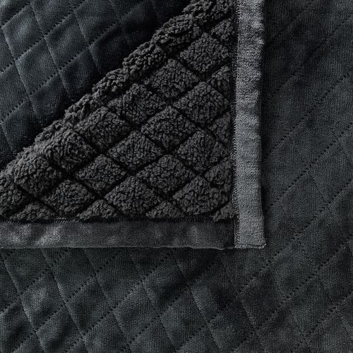 Mansfield Blanket Charcoal by Bianca