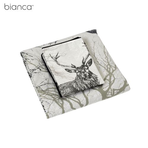 Alpine Deer Printed Quilt Cover Set by Bianca