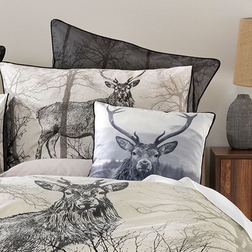 Alpine Deer Printed Quilt Cover Set By, Deer Print Duvet Cover