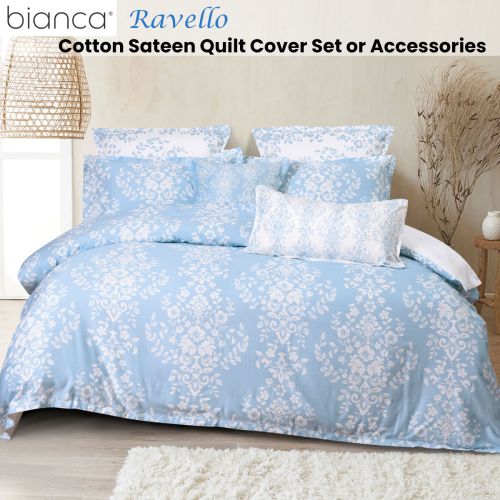 Ravello Cotton Sateen Quilt Cover Set by Bianca