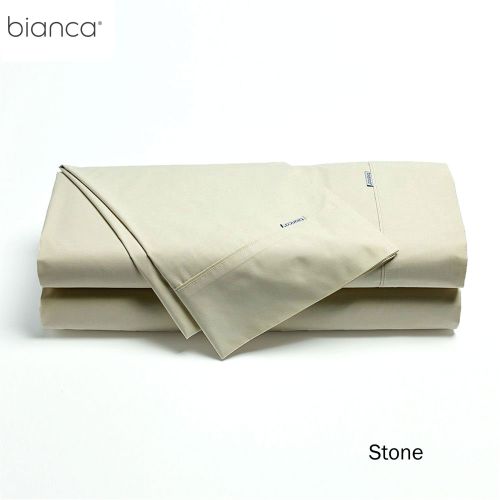300TC Heston Cotton Percale Sheet Set by Bianca
