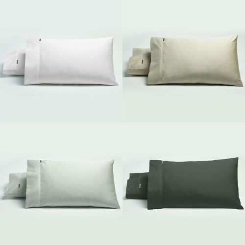Pair of 500TC 100% Cotton Sateen Standard Pillowcases by Bianca