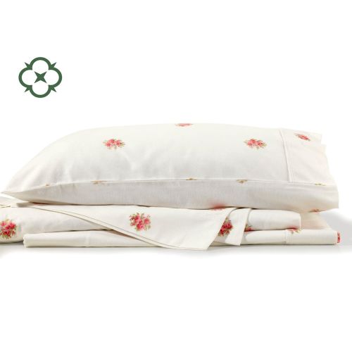 French Bouquet Cotton Flannelette Sheet Set King by Bianca