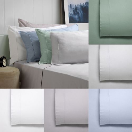 Fletcher Flannelette Cotton Sheet Set 40cm Wall by Bianca