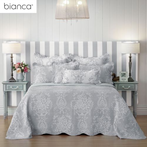 Florence Grey Bedspread Set by Bianca