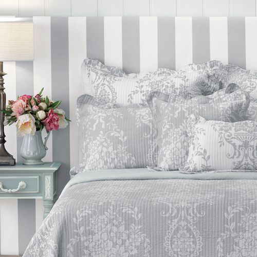 Florence Grey Bedspread Set by Bianca