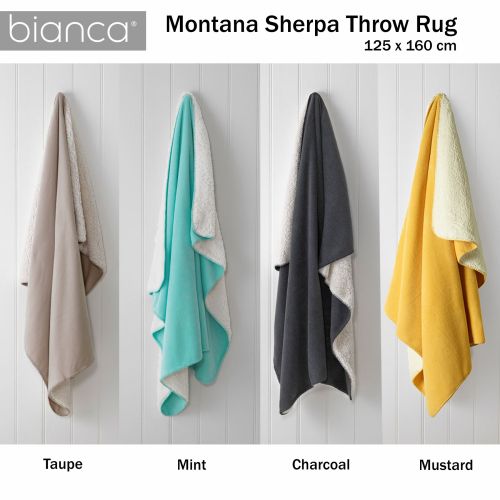 Montana Sherpa Throw Rug by Bianca