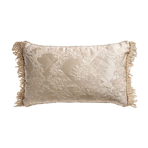 Duchess Champagne Rectangular Cushion by Bianca