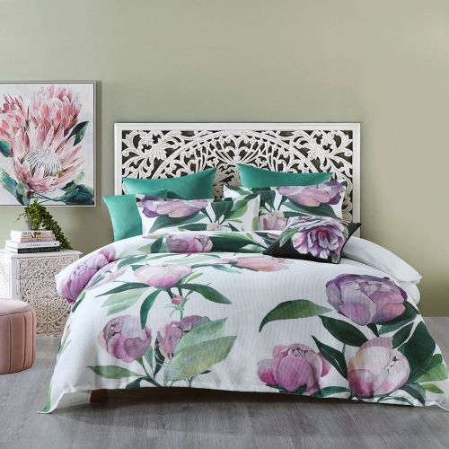 Charmaine Cotton Waffle Quilt Cover Set by Bianca