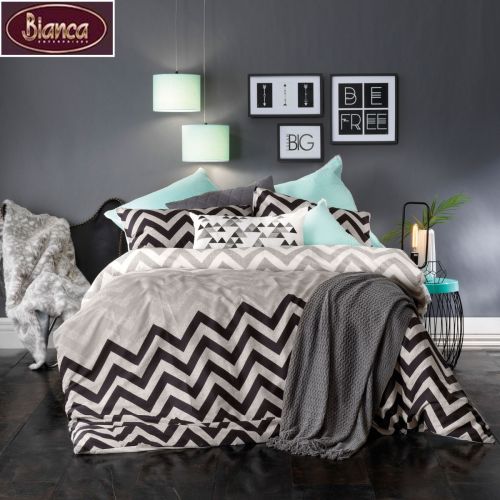 Chester Grey Quilt Cover Set by Bianca