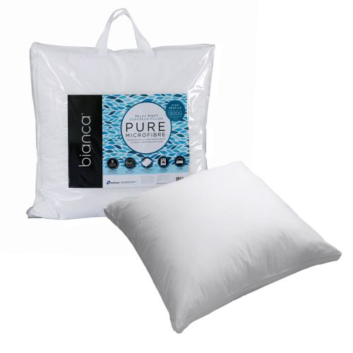 1300g Relax Right Pure Microfiber European Pillow 65 x 65cm by Bianca