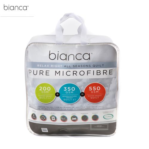 Relax Right Pure Microfibre All Seasons Quilt by Bianca