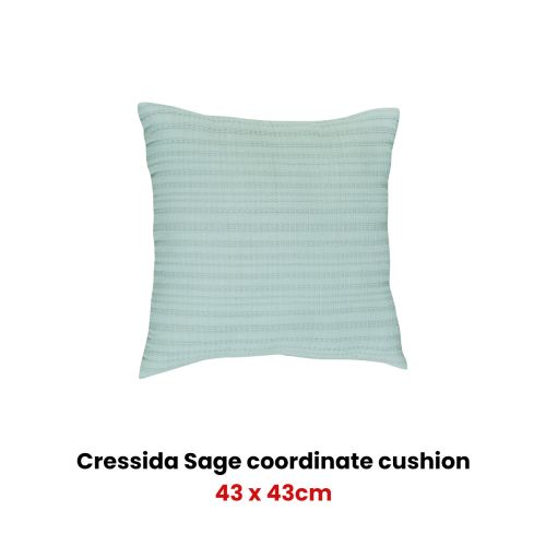 Cressida Sage Square Filled Cushion by Bianca
