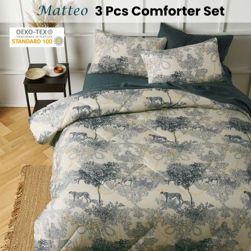 3 Piece Matteo Comforter Set by Big Sleep