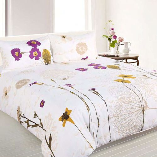 Fay White Quilt Cover Set Double by Big Sleep