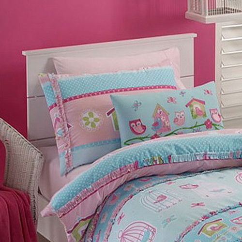 Birdcage Pink Quilt Cover Set by Jiggle & Giggle