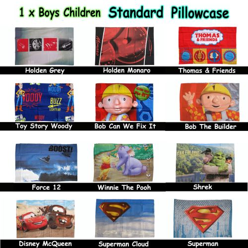 One Piece of Boys Children Standard Pillowcase