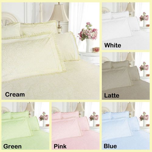 Broderie Quilt Cover Set and Sheet Set