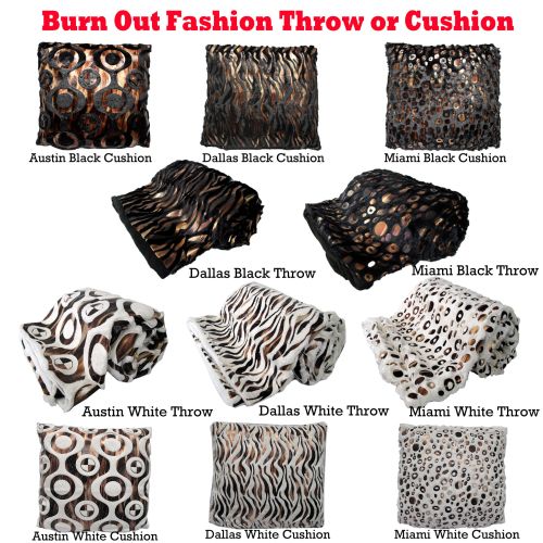 Fashion Burn-Out Cushion Or Throw by Hotel Living