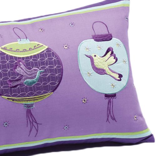 Butterfly Lantern Filled Oblong Cushion by Jiggle & Giggle