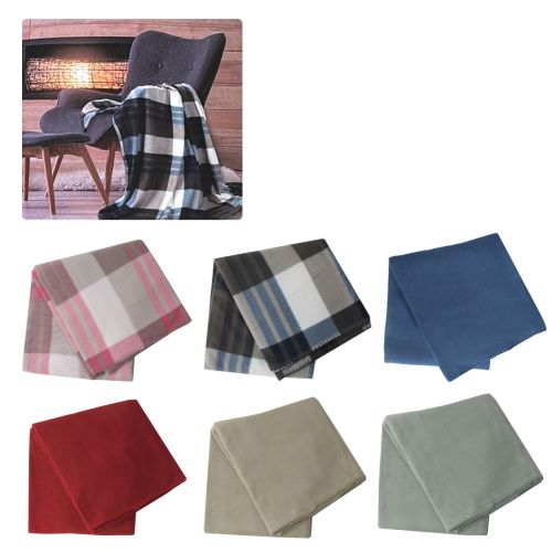 180GSM Extra Large Polar Fleece Throw Blanket 150 x 200cm