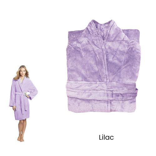 190GSM Ultra Soft Plush Fleece Bath Robe