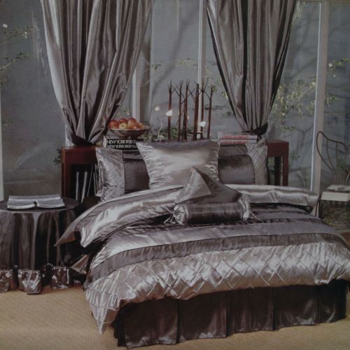 Caledonia Black Silver Quilt Cover Set by Boudoir