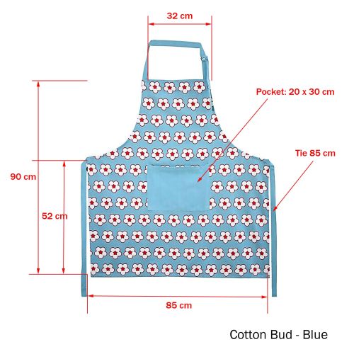 100% Cotton Cotton Bud Apron by IDC Homewares
