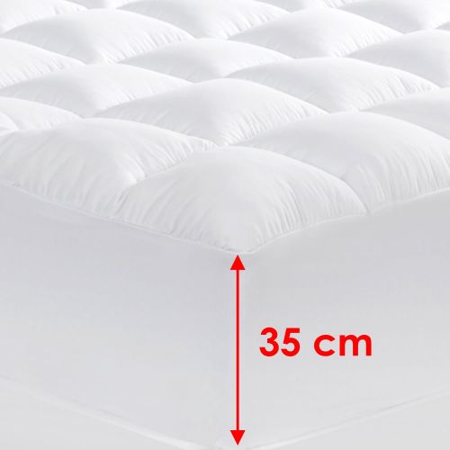 1000GSM Memory Resistant Microball Fill Mattress Topper by Cloudland