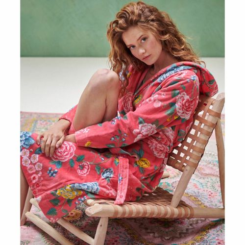 Good Evening Cotton Bath Robe Coral XL by PIP Studio