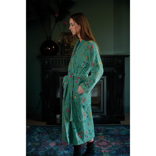 Les Fleurs Green Bathrobe by PIP Studio