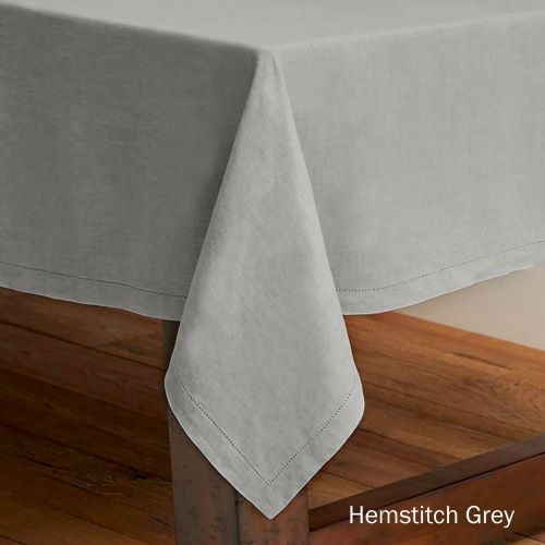 Pure Cotton Elegant Hemstitch Tablecloth by Rans